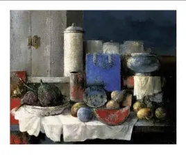 nature-morte-au-carre-bleu-cambell-plakat-obraz-60x50cm