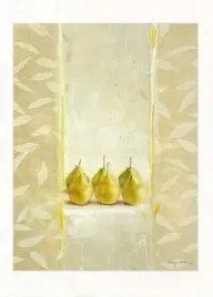 leaves-and-pears-sherry-loeher-plakat-obraz-50x70cm