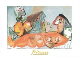 laying-nude-and-musician-pablo-picasso-plakat-obraz-70x50cm