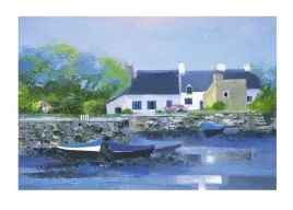le-petit-port-ii-marc-lecoultre-plakat-obraz-70x50cm
