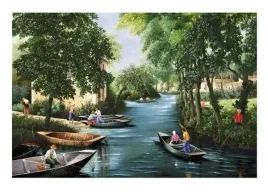 sous-les-ombrages-raphael-toussaint-plakat-obraz-70x50cm