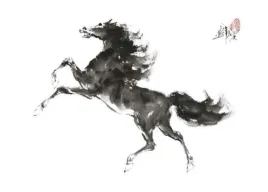 running-horse-i-yan-cheng-plakat-obraz-70x50cm