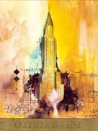 chrysler-bulding-claus-schenk-plakat-obraz-60x80cm