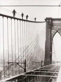 brooklyn-bridge-climb-1926-anonim-plakat-obraz-60x80cm