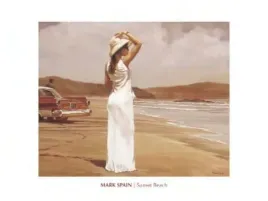 sunset-beach-mark-spain-plakat-obraz-80x60cm