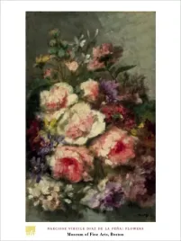 flowers-narcisse-diaz-de-la-pena-plakat-obraz-60x80cm