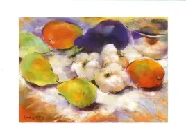 garlic-with-pears-diane-gaugush-plakat-obraz-80x60cm