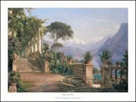 lodge-on-lake-como-carl-frederic-aagaard-plakat-obraz-80x60cm