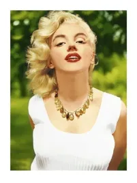 marilyn-monroe-amber-beads-sam-shaw-plakat-obraz-60x80cm