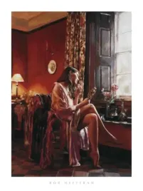 femme-avec-miror-rob-hefferan-plakat-obraz-60x80cm