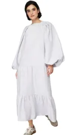 trendyol-szara-sukienka-z-bufkami-i-falbana-dluga-midi-36-5aa
