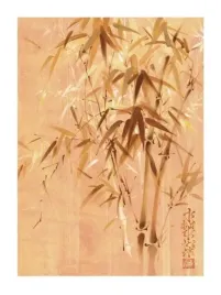 bamboo-leaves-ii-fung-ping-plakat-obraz-60x80cm
