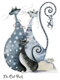 the-cat-pack-catitudes-marilyn-robertson-plakat-obraz-60x80cm