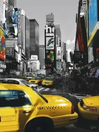 rush-hour-on-broadway-henri-silberman-plakat-obraz-60x80cm