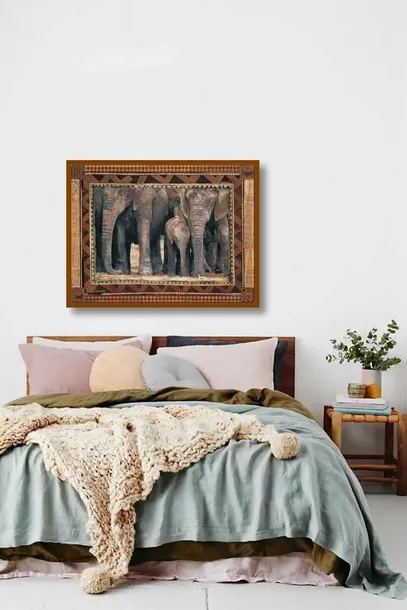 elephants-rob-hefferan-plakat-obraz-80x60cm-liczba-sztuk-1