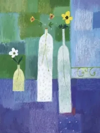 floral-study-in-green-and-blue-charlotte-hardy-plakat-obraz-60x80cm