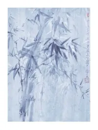 bamboo-leaves-i-fung-ping-plakat-obraz-60x80cm