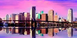 panorama-of-downtown-miami-fotomak-plakat-obraz-100x50cm