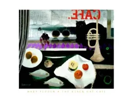 the-black-cat-cafe-mary-fedden-plakat-obraz-80x60cm