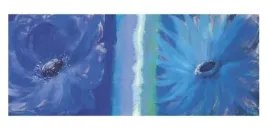 blue-flowers-nel-whatmore-plakat-obraz-100x50cm