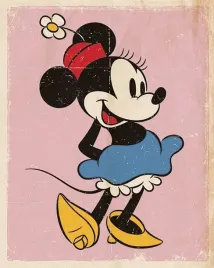 minnie-mouse-retro-plakat-40x50cm
