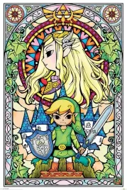 the-legend-of-zelda-stained-glass-plakat-61x915cm