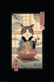 vincent-trinidad-neko-ramen-ukiyoe-plakat-61x915cm
