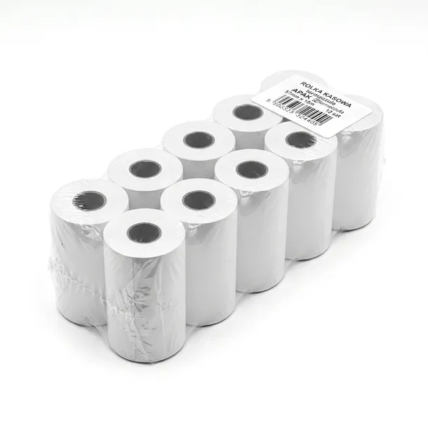 Rolki termiczne termoczułe do kas kasy terminali 57 mm x 15 mb 10 szt