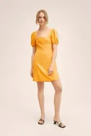 mango-sukienka-damska-mini-pomaranczowa-krotki-rekaw-xl-5ga