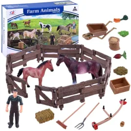 zestaw-zwierzat-konie-zagroda-farma-figurki