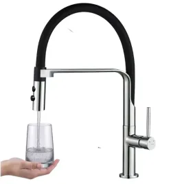 bateria-zlewozmywakowa-stojaca-z-wylewka-u-siluetto-czarny-chrom-kuchinox