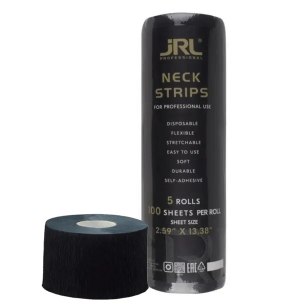 JRL Kołnierzyki ochronne NECK STRIPS Czarne 500 sztuk