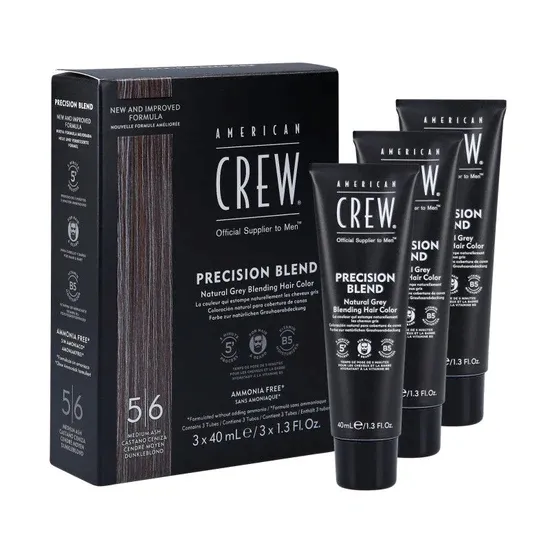 American Crew Precision Blend Cover 5-6 Medium Ash odsiwiacz 3x40ml