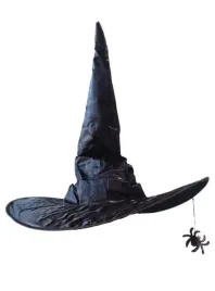 kapelusz-czarny-czarownicy-wiedzmy-z-pajakiem-halloween-czarny