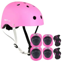 kask-rowerowy-nils-extreme-rozowy-s-z-ochraniaczami