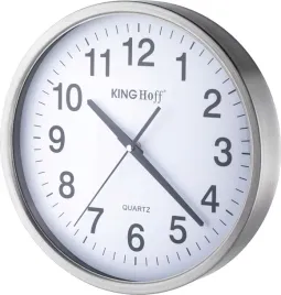 zegar-scienny-kinghoff-srebrny-30cm