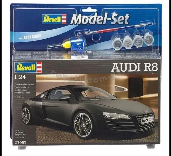 audi-r8-black-model-samochodu-1-24-stan-zlozenia-do-zlozenia
