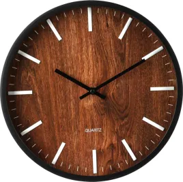 zegar-scienny-home-styling-collection-brazowy-30cm