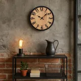 zegar-scienny-gockowiak-brazowy-35cm-linia-abbas-35-cm