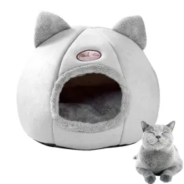 domek-dla-kota-zwierzopasja-szary-okragly-37-cm-x-37-cm-x-33-cm