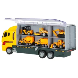 ciezarowka-transportowa-ikonka-z-6-metalowymi-autami-budowlanymi-zolta