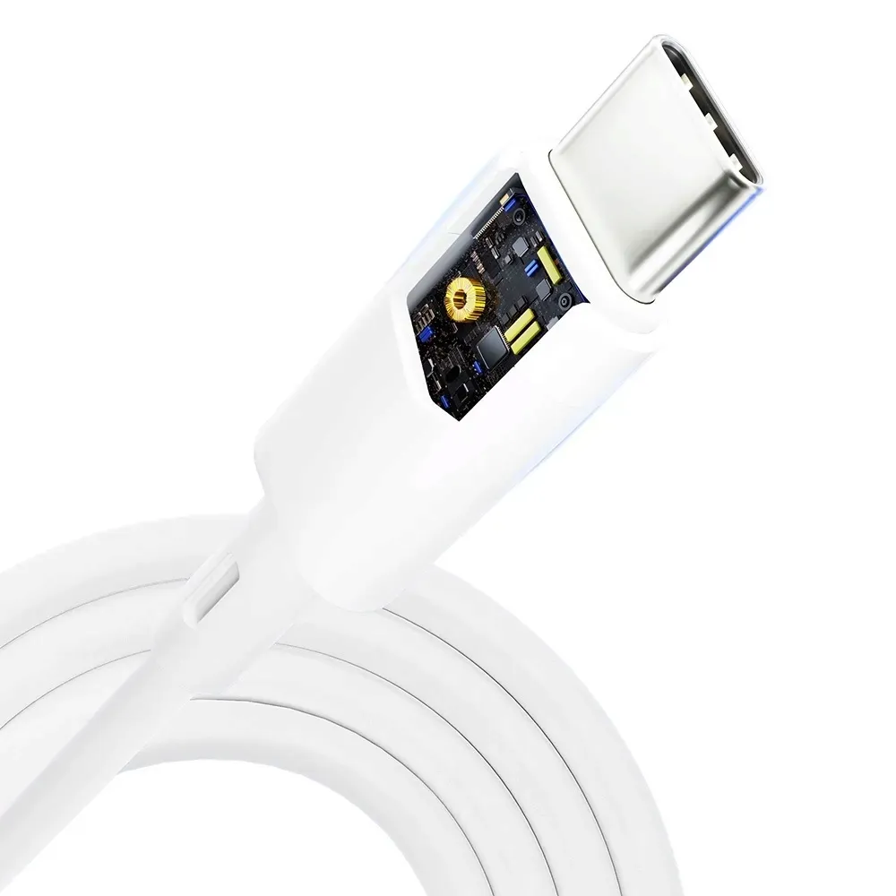 kabel-3mk-hyper-silicone-cable-usb-c-usb-c-60w-3a-bialy