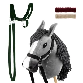 zestaw-skippi-hobby-horse-szary-i-dodatkowy-kantar-ciemny-zielony