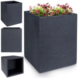 doniczka-tworzywo-sztuczne-szary-excellent-houseware-29-cm-x-29-x-40-cm