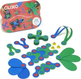 clixo-crew-blue-and-green-zestaw-magnetyczny-30-sztuk