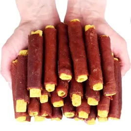 przysmak-przekaska-dla-psa-rolki-ryzowe-owiniete-kaczka-hauandmiau-500g