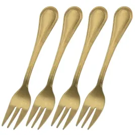 widelec-excellent-houseware-gold-matowe-4-szt