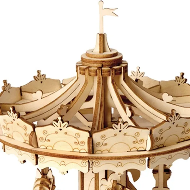puzzle-3d-robotime-karuzela-174-elementy-wiek-dziecka-8-lat