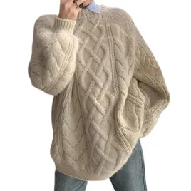 sweter-damski-gruby-cieply-over-size-pleciony-bezowy