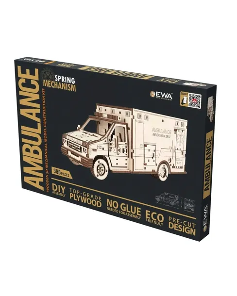 puzzle-3d-ambulans-ewa-drewno-386-elementow-waga-z-opakowaniem-1-4-kg